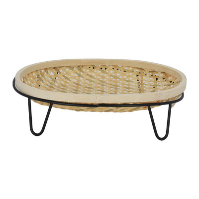 Al Saif Gallery Wicker Dish with Sturdy Base - Beige product image 2