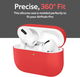 Promate Silicone AirPods Protective Case, Compatible with AirPods Pro - Red product image 2
