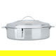 Al Saif Gallery Steel Oval Food Container, 2.5 L, 30 cm, Gilded - Silver product image 1