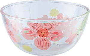 زبدية زجاج السيف غاليري، 2.2 لتر، 23×11 سم، نقش ورد - متعدد الالوان product image