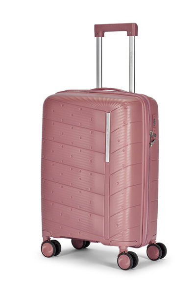 طقم شنط سفر بولي بروبيلين ليمرا، 3 مقاسات، 4 عجلات، بزاوية 360 درجة، LMA-PP503-3PCS - روزجولد product image 2