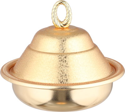 طقم تمرية ستانلس استيل السيف غاليري، 15.7x15.7x9.7 سم، 2 قطع - ذهبي product image 2