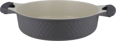 طقم قدور داي كاست الومنيوم روبوست، 9 قطع، غطاء زجاج، يد سيليكون - رمادي غامق product image 9