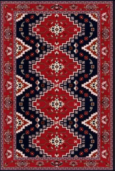سجاده بشاير شكل مستطيل، 0.90×1.50 سم، صنع آلياً - احمر product image 1