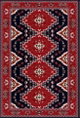 سجاده بشاير شكل مستطيل، 0.90×1.50 سم، صنع آلياً - احمر product image 1