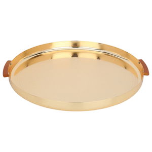 Tofaria Steel Al Saif Gallery, Round - Gold product image