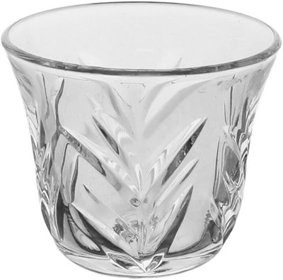 طقم تقديم فناجين قهوة وبيالات شاي كريستال السيف غاليري، 18 قطعة - شفاف product image 2