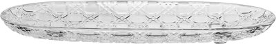 صحن تقديم زجاج السيف غاليري، 30x10x3 سم، بيضاوي - شفاف product image 2