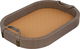 Al Saif Gallery Wooden Serving Tray, 36.5x25.5x4.5 cm, Oval, Two Handles - Beige Brown product image 2
