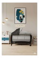 حظيرة لعب اطفال فان مومنت، 125×65 سم، مع ناموسية - اسود product image 3