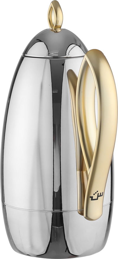 طقم ترامس العلا السيف غاليري، 21 قطعة، مع طوفرية، اكواب شاي و قهوة - فضي ذهبي product image 4