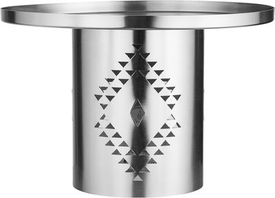 ستاند تقديم ستانلس ستيل السيف غاليري، 15×25×25 سم ، دائري، قاعدة - فضي product image 2