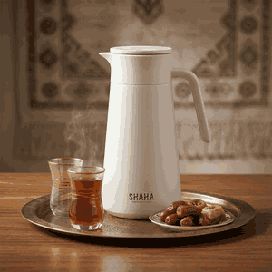 ترمس شاها، حافظة داخلية ستانلس استيل، 1.5 لتر - أبيض product image 2