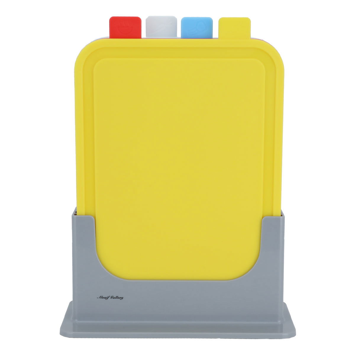 Al Saif Gallery plastic cutting board, five pieces, stand - colored product image