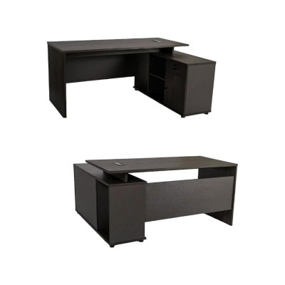 مكتب مودرن خشب MDF، 70×160×76 سم - اسود product image 3
