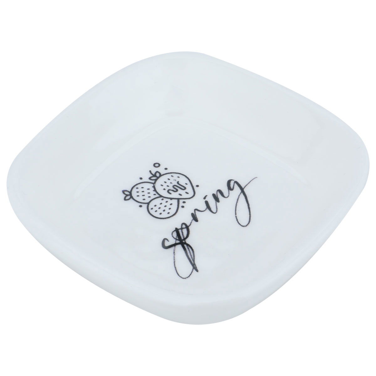 Al Saif Gallery porcelain serving plate, 10 x 10 cm, candy pattern - white product image