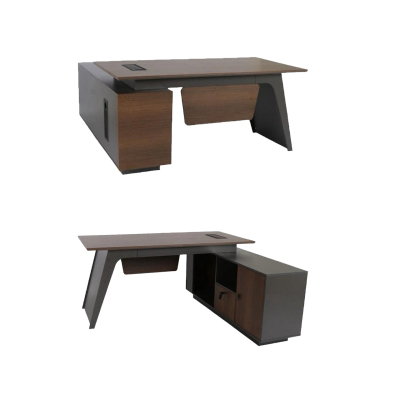مكتب مودرن خشب MDF، 80×160×75 سم - بني product image 3