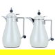 Al Saif Gallery Crystal Thermos Set, 1/0.7 litre, tofaria, thermal glass inner container, steel outer shell - pearl silver product image 2
