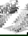 طقم ملاعق استيل مع ستاند السيف غاليري، 30 قطعة - فضي product image 1