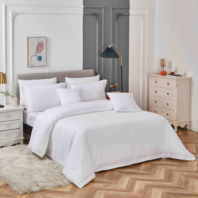 طقم لحاف نداف قطن، 240x220 سم، نفرين، 5 قطع - ابيض product image 2