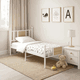 سرير حديد، 40×90×190 سم - أبيض product image 1