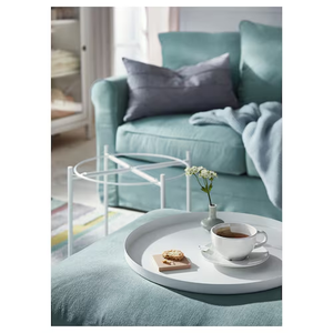 طاولة بصينية حديد، 53×45×45 سم - ابيض product image 2