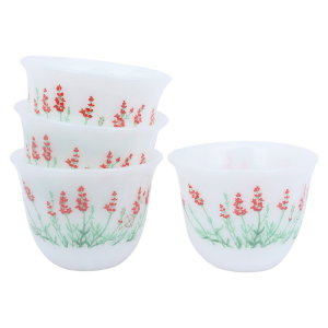 طقم فناجين قهوة عربي بورسلان السيف غاليري، 6 قطع - ابيض product image 2
