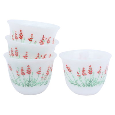 Al Saif Gallery porcelain Arabic coffee cups set, 6 pieces - white product image 2