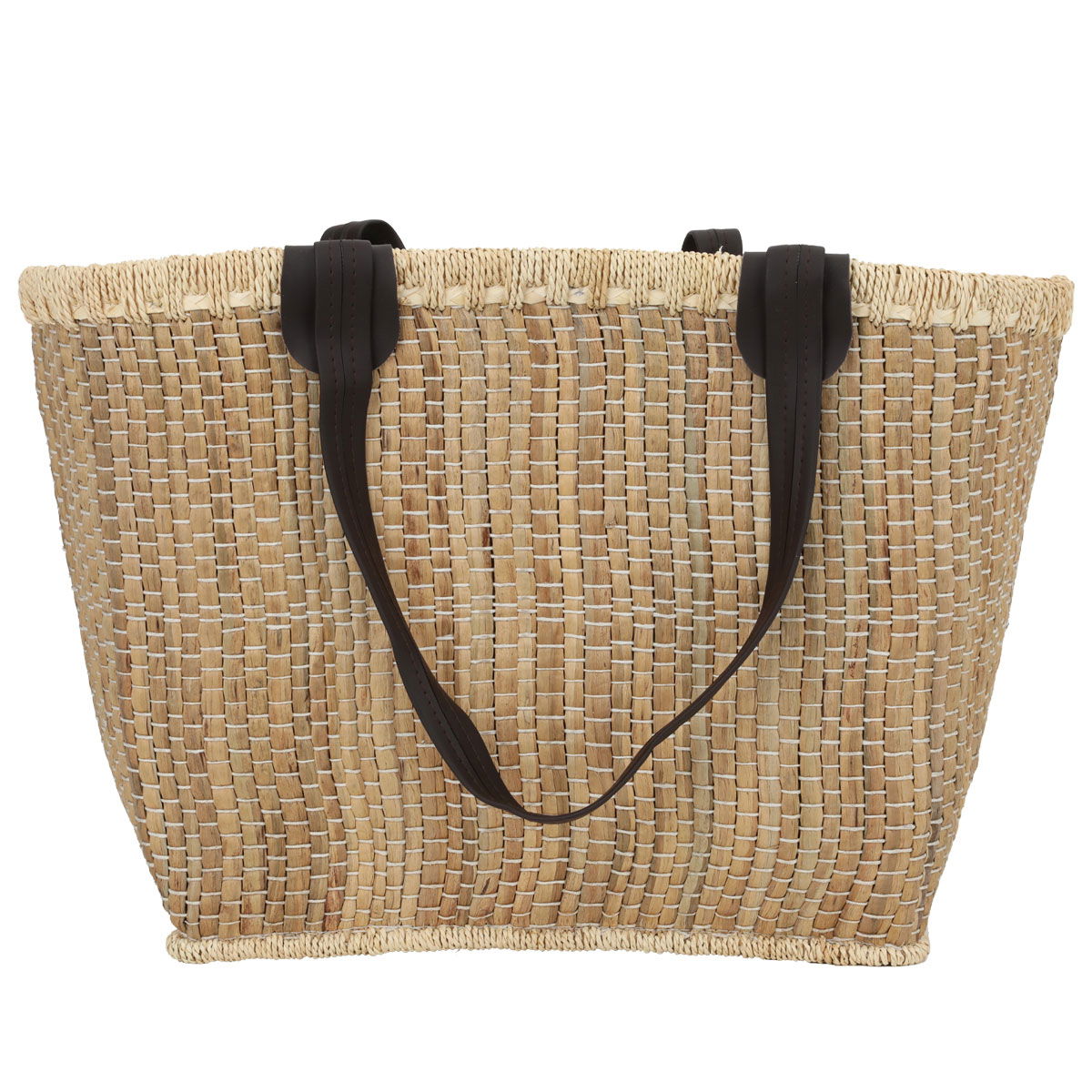 شنطة ترامس خوص السيف غاليري، 52×32 سم - بيج غامق product image 1