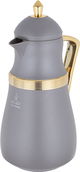 Al Saif Gallery Najd thermos set, 1/1 liter, thermal glass inner shell, plastic outer shell - golden cappuccino product image 8