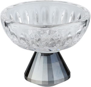 صحن تقديم حلا زجاج السيف غاليري، 8×8×6.5 سم، دائري - شفاف بني product image