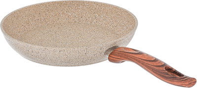 طقم قدور جرانيت بغطاء زجاج فالز، 9 قطع، يد خشبي - بني فاتح product image 6