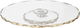Al Saif Gallery glass dessert serving stand, 33x33x4.5 cm, circular, with movable base - clear product image 2