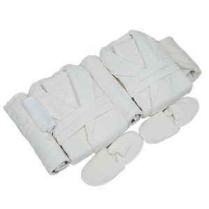 طقم روب حمام قطن مورا، إسباني، 12 قطع - بيج product image 1