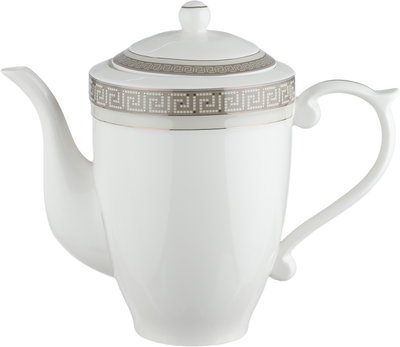 طقم تقديم سفرة بورسلان السيف غاليري، 166 قطعة، نقش فضي - أبيض بني product image 26