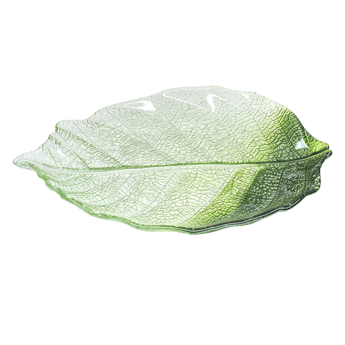 Al Saif Gallery Glass Serving Plate, 34X24X2 Cm - Green product image