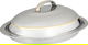 Bohara Stainless Steel Gozi Plate, 70cm, Oval - Silver Gold product image 2