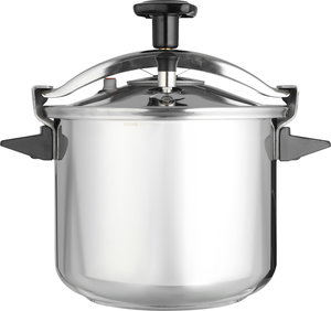 قدر ضغط ستانلس ستيل تيفال، 9 لتر، يد اسود، مصفي - فضي product image 2