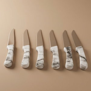 طقم سكاكين استيل السيف غاليري، 6 قطع - أبيض product image