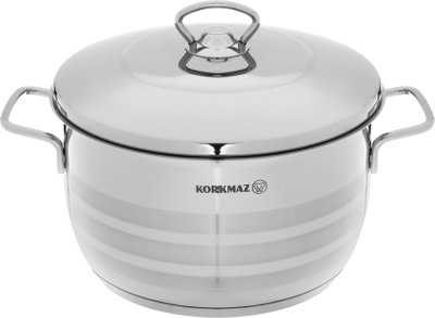 طقم قدور استيل كوركماز استرا، 6 قطع -فضي product image 3