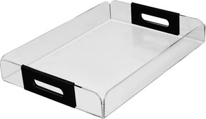 طوفرية تقديم اكريلك السيف غاليري، 36x26x5.5 سم - شفاف اسود product image 2