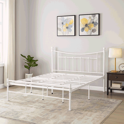 سرير حديد، 35×90×190 سم - أبيض product image 2