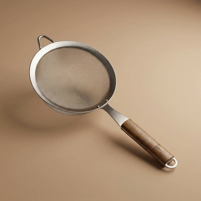 مصفاة استيل السيف غاليري، 39×21 سم، يد خشب - فضي product image 3