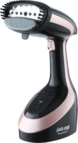 مكواة بخار محمولة هوم ماستر، 1600 واط، 300 مل، HM-729 - أسود ذهبي product image