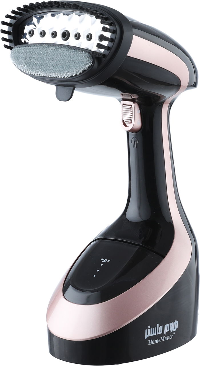 مكواة بخار محمولة هوم ماستر، 1600 واط، 300 مل، HM-729 - أسود ذهبي product image 1