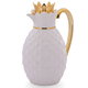 Al Saif Gallery Pineapple Everest Thermos, 1 liter, thermal glass inner container, plastic outer shell - white product image 1