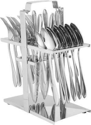 طقم أدوات مائدة استيل السيف غاليري، 30 قطعة - فضي product image
