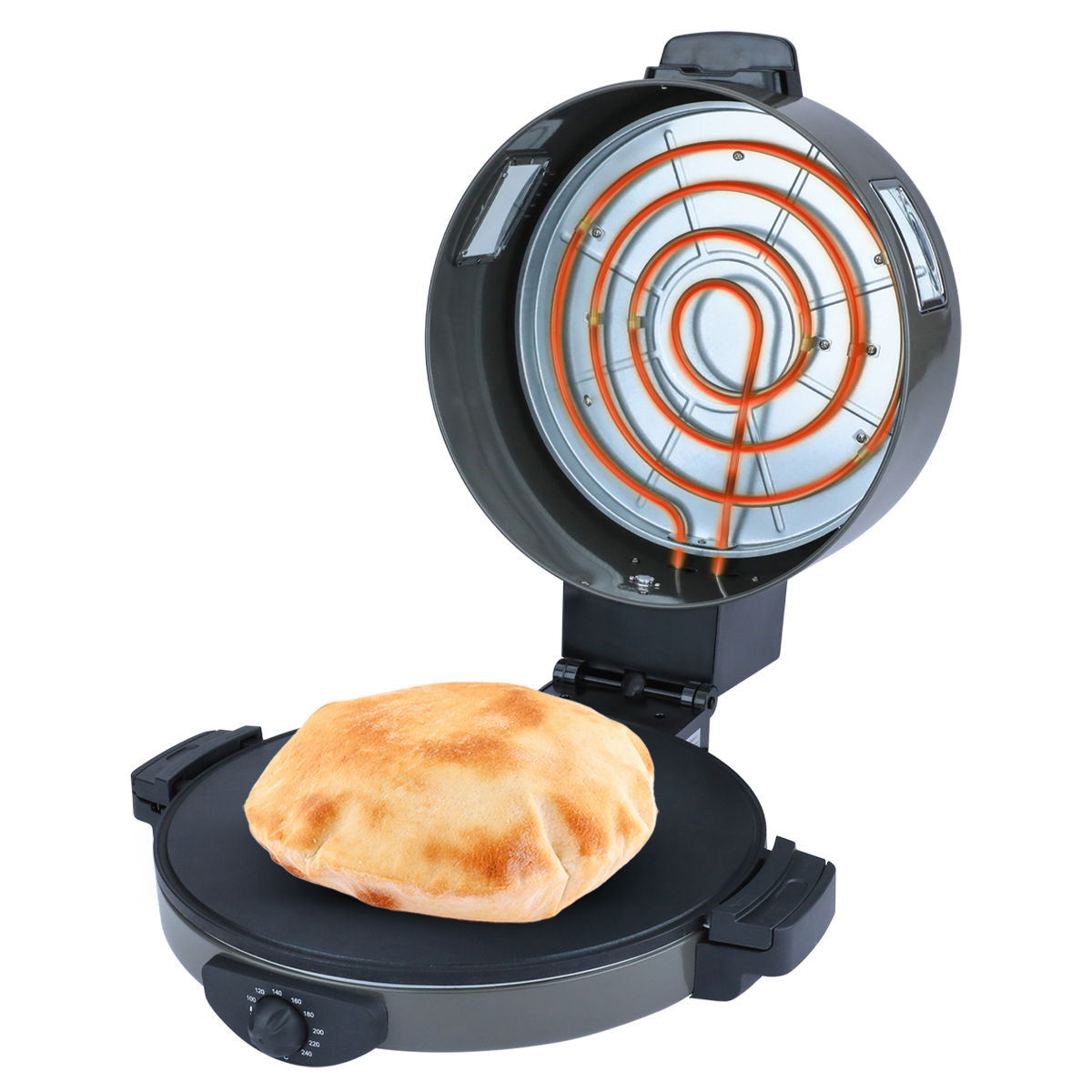 Edison 3 In 1 Home Baker, 40 Cm, 2400 Watt, Temperature Control - Dark Gray product image 1