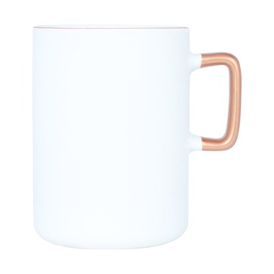 مج قهوة بورسلان السيف غاليري، 450 مل، بيد ذهبي - أبيض product image 2