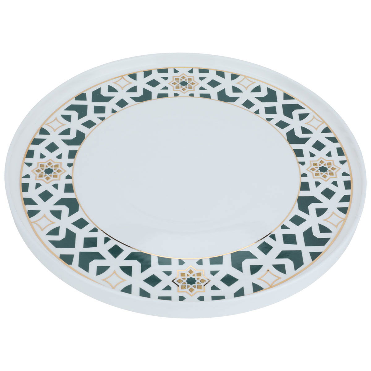طقم صحون تقديم بورسلان السيف غاليري، 16 قطعة، دائري - أبيض product image 5